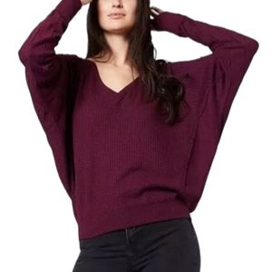 Free People Santa Clara Thermal Top in Mulberry